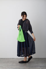 NYW011【NYANDER KNIT/ニャンダーニット】sheer rame skirt シアースカート  【公式】Hanazawa Knit Design オンラインストア