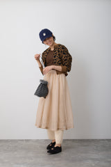 NYW011【NYANDER KNIT/ニャンダーニット】sheer rame skirt シアースカート  【公式】Hanazawa Knit Design オンラインストア