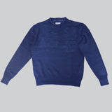 HKD023【HKD】 DENIM FLOWER PULL 【公式】Hanazawa Knit Design オンラインストア