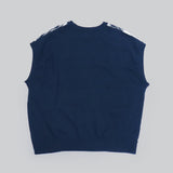 【Hkd-001】波柄ベスト【公式】Hanazawa Knit Design オンラインストア