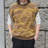 【Hkd-001】波柄ベスト【公式】Hanazawa Knit Design オンラインストア