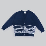 【Hkd-002】波柄カーディガン【公式】Hanazawa Knit Design オンラインストア