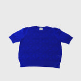 【HKF009】透かし格子柄パフスリーブ 【公式】Hanazawa Knit Design オンラインストア