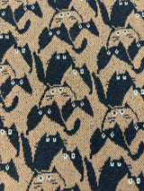 NYW006【NYANDER KNIT/ニャンダーニット】 CAT geometric CD ジャガードカーディガン【公式】Hanazawa Knit Design オンラインストア