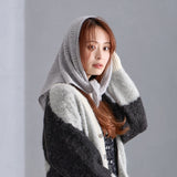 NYG014【NYANDER KNIT/ニャンダーニット】ALPACA CATS CLAW △SHAWL 【公式】Hanazawa Knit Design オンラインストア