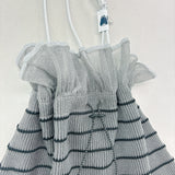 NYG001【NYANDER KNIT/ニャンダーニット】Sheer frill pochetto 【公式】Hanazawa Knit Design オンラインストア