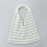 NYG002【NYANDER KNIT/ニャンダーニット】Sheer frill tote バッグ 【公式】Hanazawa Knit Design オンラインストア