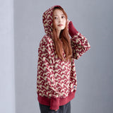 NYW019【NYANDER KNIT/ニャンダーニット】CATgeometric HOODIE 【公式】Hanazawa Knit Design オンラインストア