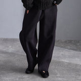 NYW026【NYANDER KNIT/ニャンダーニット】KNIT BARREL PANTS 【公式】Hanazawa Knit Design オンラインストア