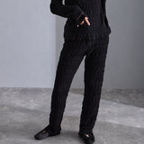 NYW028【NYANDER KNIT/ニャンダーニット】 CAT RIB PANTS 【公式】Hanazawa Knit Design オンラインストア