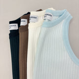 NYW001【NYANDER KNIT/ニャンダーニット】 RIB TANC TOP リブタンクトップ 【公式】Hanazawa Knit Design オンラインストア