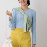 NYW002【NYANDER KNIT/ニャンダーニット】 SILK RIB P/O リブプルオーバー【公式】Hanazawa Knit Design オンラインストア