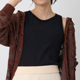 NYW001【NYANDER KNIT/ニャンダーニット】 RIB TANC TOP リブタンクトップ 【公式】Hanazawa Knit Design オンラインストア