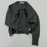 NYW004【NYANDER KNIT/ニャンダーニット】 CATS EYE PO ニットトレーナー【公式】Hanazawa Knit Design オンラインストア