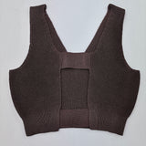 NYW008【NYANDER KNIT/ニャンダーニット】 BUSTIER VEST ニットベスト【公式】Hanazawa Knit Design オンラインストア