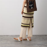 NYW010【NYANDER KNIT/ニャンダーニット】links knit pants コットンパンツ 【公式】Hanazawa Knit Design オンラインストア