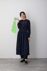 NYW011【NYANDER KNIT/ニャンダーニット】sheer rame skirt シアースカート  【公式】Hanazawa Knit Design オンラインストア