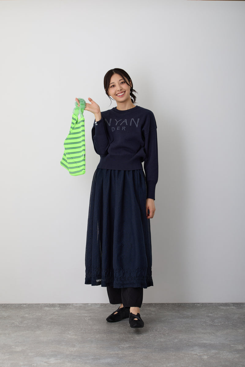 NYWR001 [NYANDER KNIT] RIB TANC TOP Delivery period: Mid-March [Official] Hanazawa Knit Design Online Store