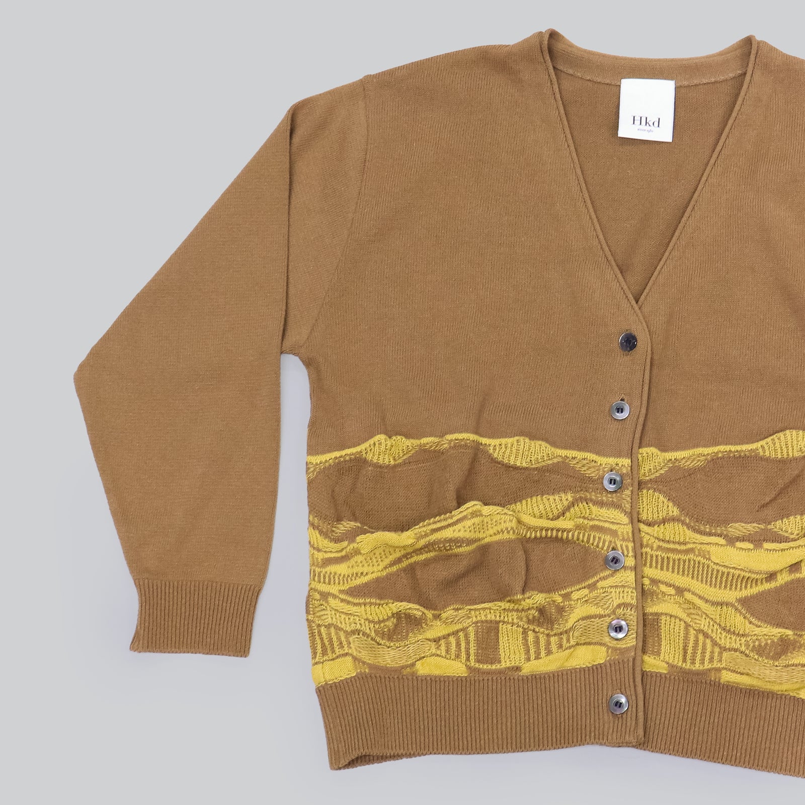 Hkd-002】波柄カーディガン【公式】Hanazawa Knit Design オンライン