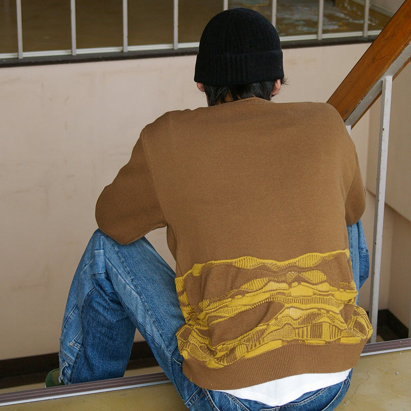 【Hkd-002】波柄カーディガン【公式】Hanazawa Knit Design オンラインストア