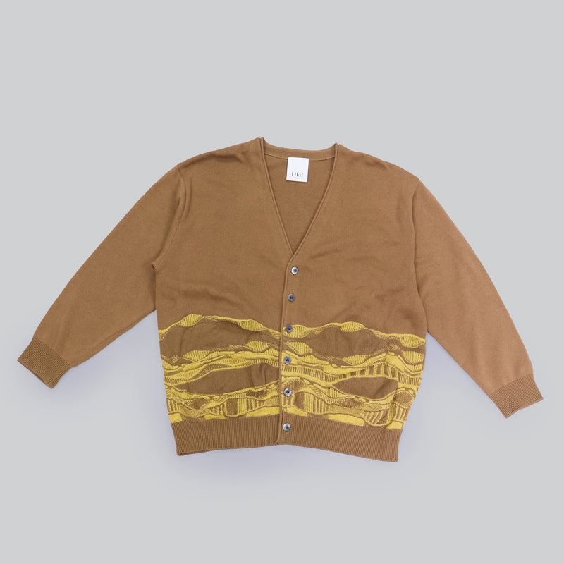 【Hkd-002】波柄カーディガン【公式】Hanazawa Knit Design オンラインストア