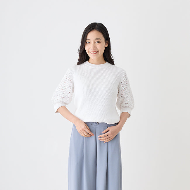 [Hkd-10] Paper yarn puff sleeve (size FREE)