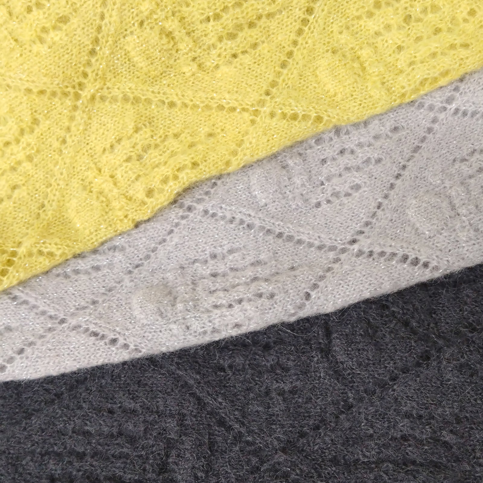 NYG014【NYANDER KNIT/ニャンダーニット】ALPACA CATS CLAW △SHAWL