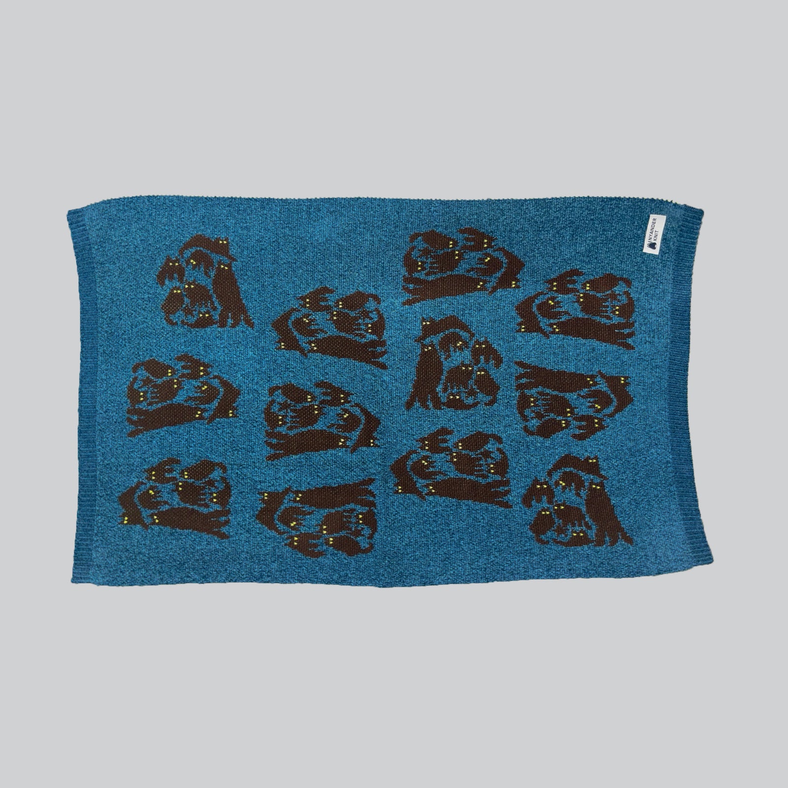 NYG018【NYANDER KNIT/ニャンダーニット】 NIGHT CAT JQ LAP BLANKET