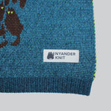 NYG018【NYANDER KNIT/ニャンダーニット】  NIGHT CAT JQ LAP BLANKET【公式】Hanazawa Knit Design オンラインストア