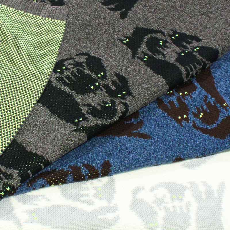 NYG018【NYANDER KNIT/ニャンダーニット】  NIGHT CAT JQ LAP BLANKET【公式】Hanazawa Knit Design オンラインストア