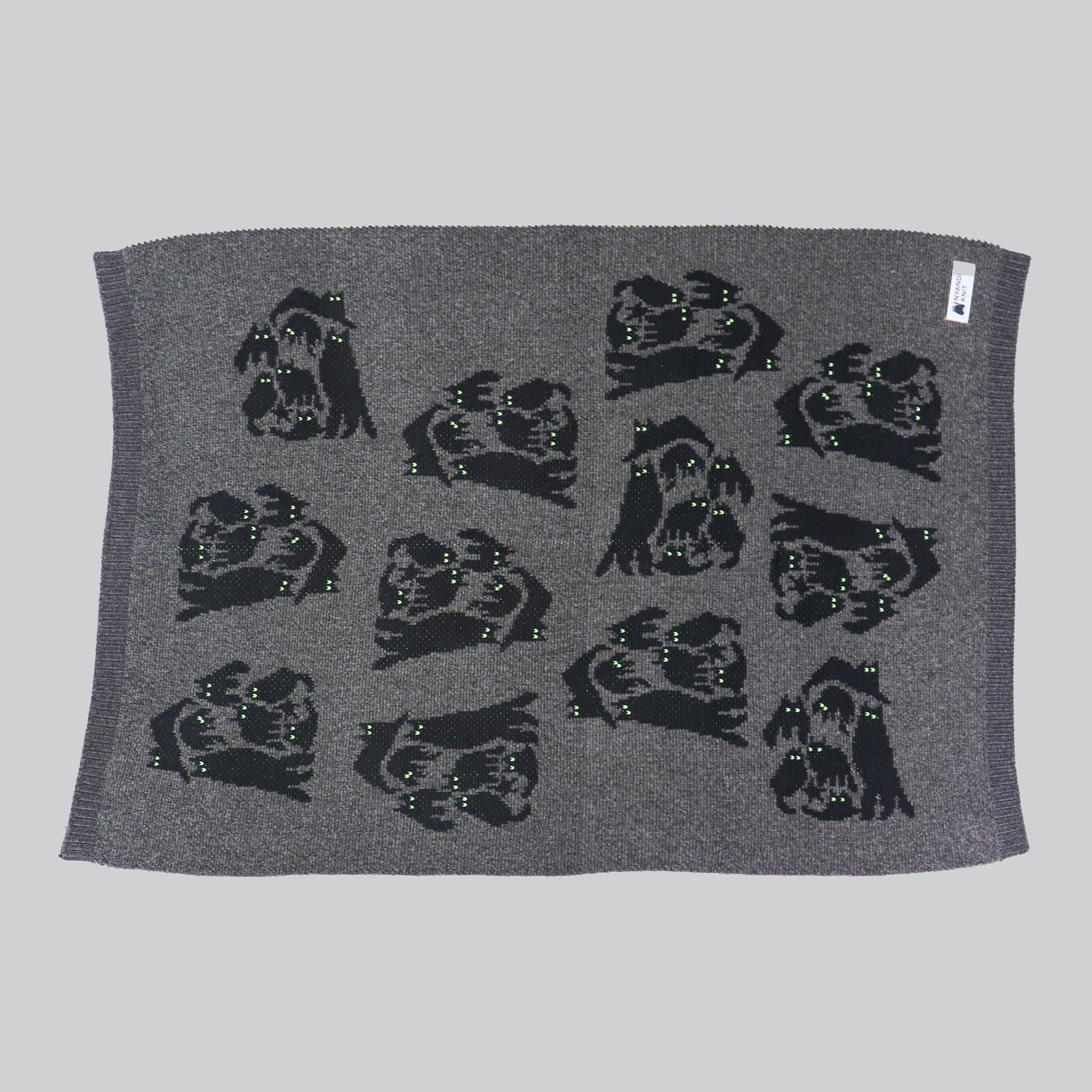 NYG018【NYANDER KNIT/ニャンダーニット】 NIGHT CAT JQ LAP BLANKET