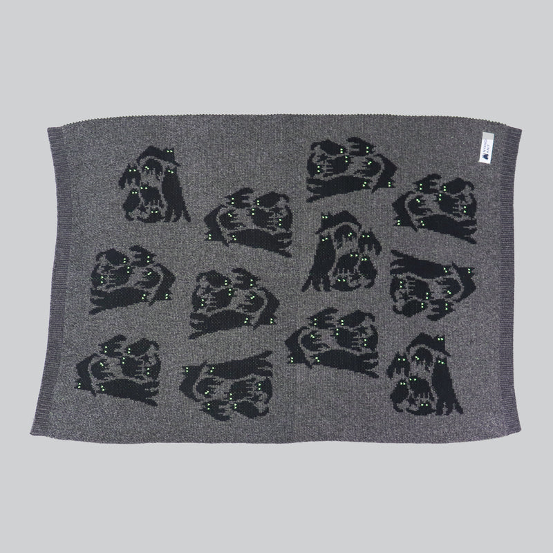 NYG018【NYANDER KNIT/ニャンダーニット】  NIGHT CAT JQ LAP BLANKET【公式】Hanazawa Knit Design オンラインストア