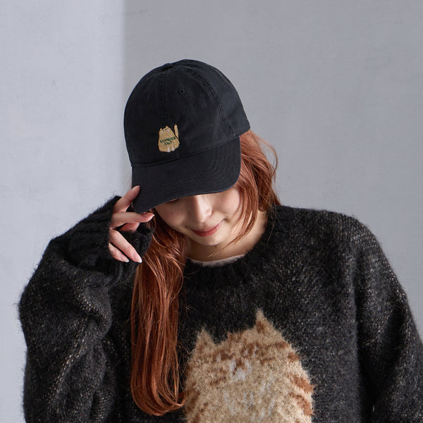 帽子 andwang Fluffy cat knit hat andwang Fluffy cat knit hat