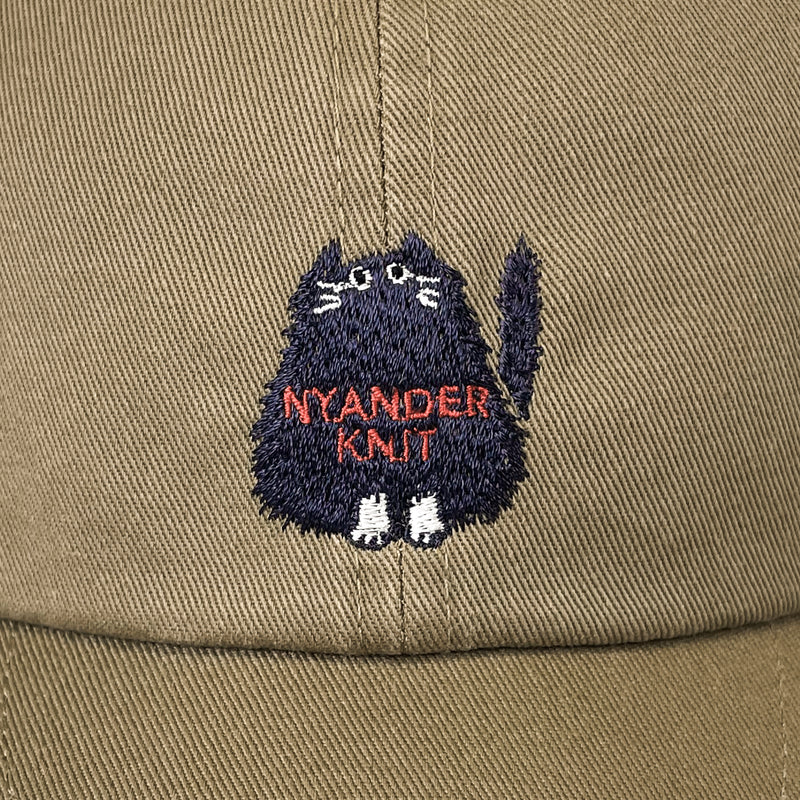 NYG020【NYANDER KNIT/ニャンダーニット】  NYANDER　EMBROIDERY CAP 【公式】Hanazawa Knit Design オンラインストア