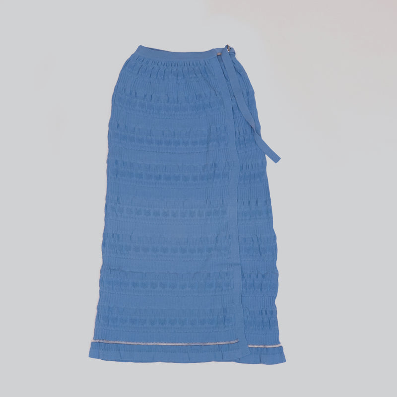NYW014【NYANDER KNIT/ニャンダーニット】   CAT RIB WRAP SKIRT 【公式】Hanazawa Knit Design オンラインストア