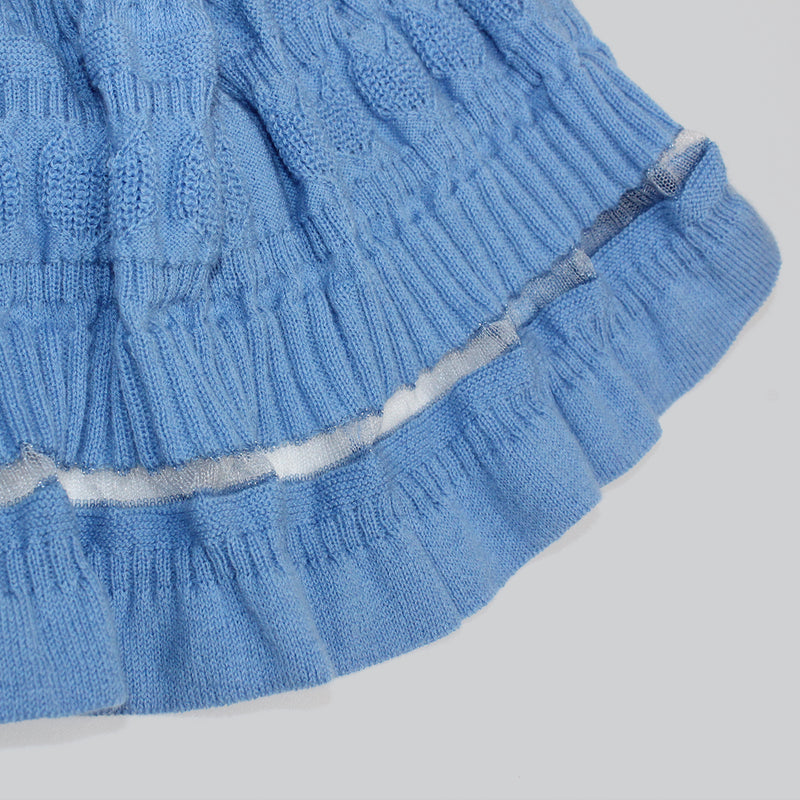 NYW014【NYANDER KNIT/ニャンダーニット】   CAT RIB WRAP SKIRT 【公式】Hanazawa Knit Design オンラインストア