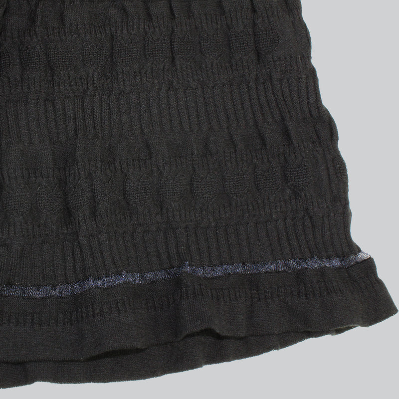 NYW014【NYANDER KNIT/ニャンダーニット】   CAT RIB WRAP SKIRT 【公式】Hanazawa Knit Design オンラインストア