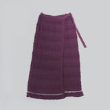 NYW014【NYANDER KNIT/ニャンダーニット】   CAT RIB WRAP SKIRT 【公式】Hanazawa Knit Design オンラインストア