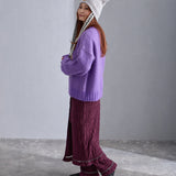 NYW014【NYANDER KNIT/ニャンダーニット】   CAT RIB WRAP SKIRT 【公式】Hanazawa Knit Design オンラインストア