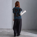 NYW015【NYANDER KNIT/ニャンダーニット】  NIGHT CAT JQ VEST 【公式】Hanazawa Knit Design オンラインストア