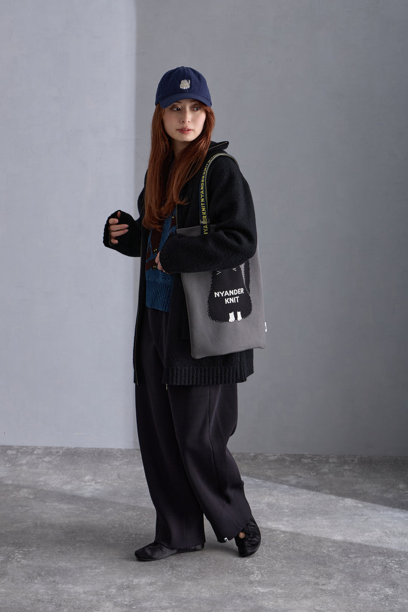 NYW026【NYANDER KNIT/ニャンダーニット】KNIT BARREL PANTS 【公式】Hanazawa Knit Design オンラインストア