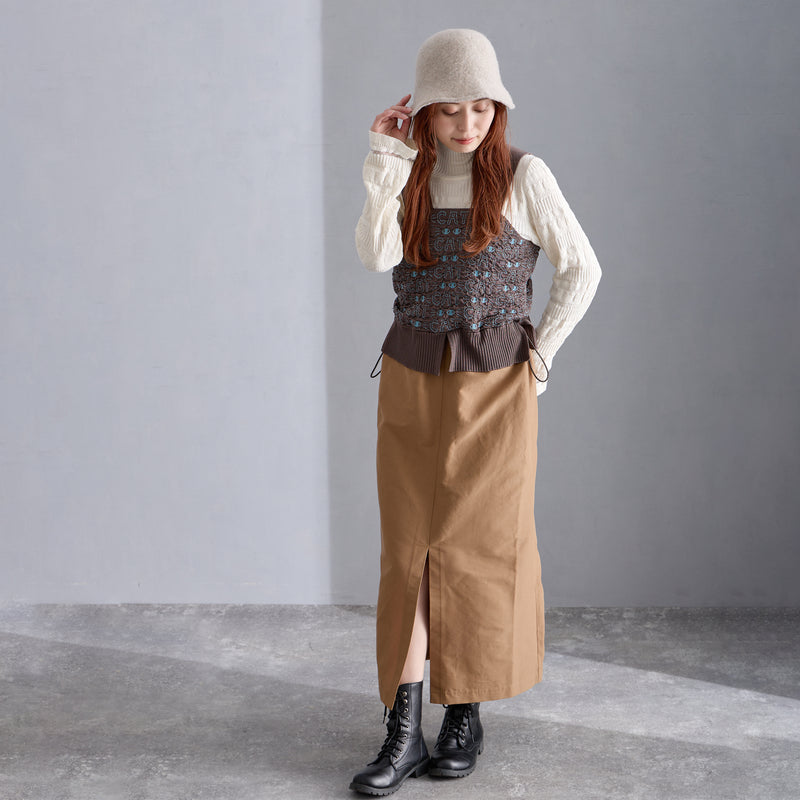 NYW027【NYANDER KNIT/ニャンダーニット】  CAT JAQUARD ONEPIECE 【公式】Hanazawa Knit Design オンラインストア