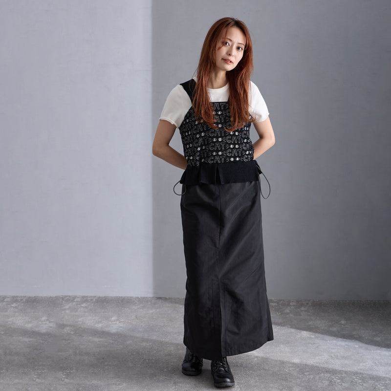 NYW027【NYANDER KNIT/ニャンダーニット】  CAT JAQUARD ONEPIECE 【公式】Hanazawa Knit Design オンラインストア