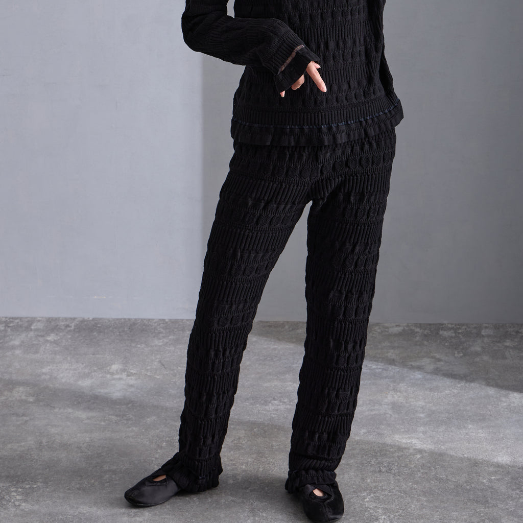 NYW028【NYANDER KNIT/ニャンダーニット】 CAT RIB PANTS 【公式
