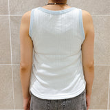 NYWR001 [NYANDER KNIT] RIB TANC TOP Delivery period: Mid-March [Official] Hanazawa Knit Design Online Store