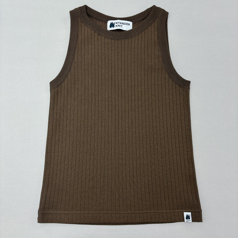 NYWR001 [NYANDER KNIT] RIB TANC TOP Delivery period: Mid-March [Official] Hanazawa Knit Design Online Store