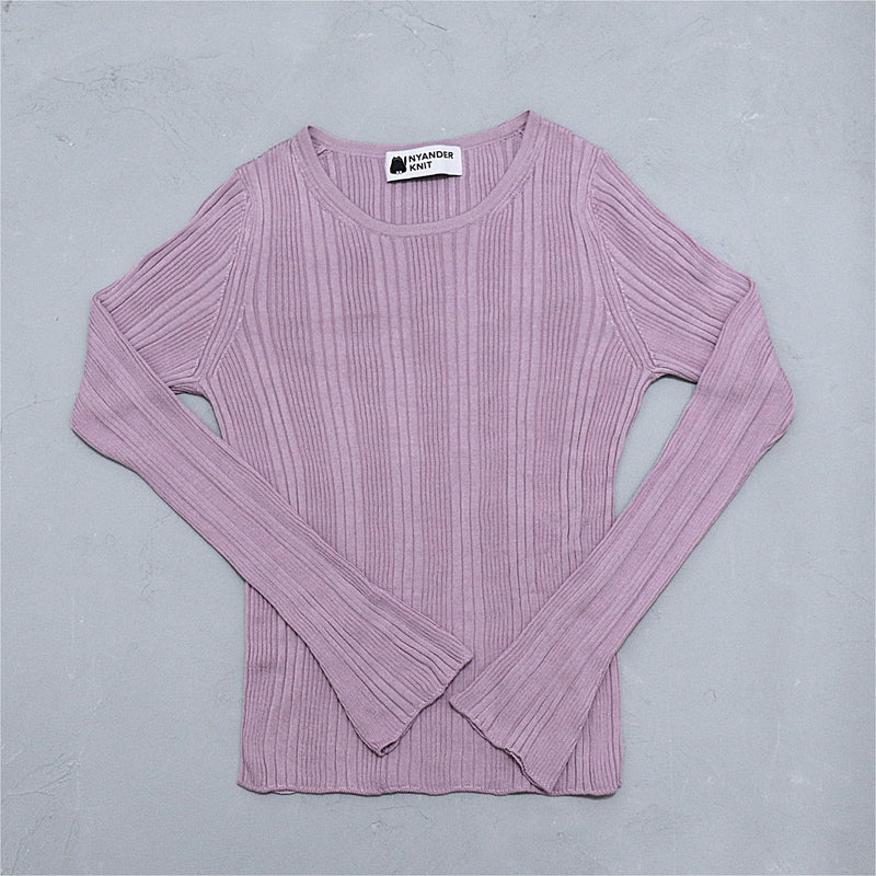 NYWR002 [NYANDER KNIT] SILK RIB P/O Rib Pullover Delivery period: Mid-January [Official] Hanazawa Knit Design Online Store