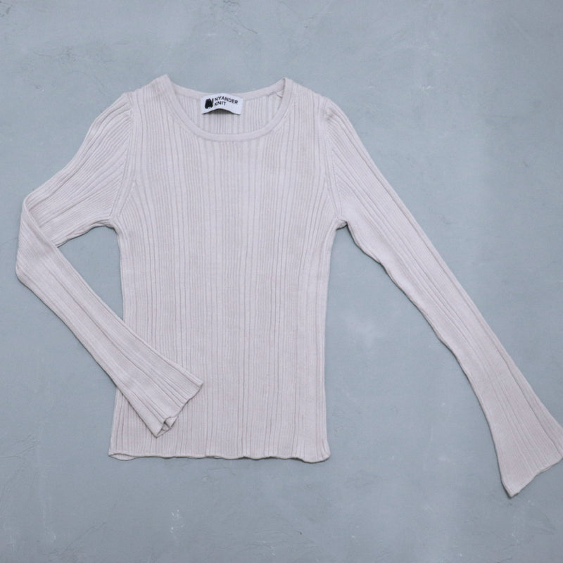 NYWR002 [NYANDER KNIT] SILK RIB P/O Rib Pullover Delivery period: Mid-January [Official] Hanazawa Knit Design Online Store