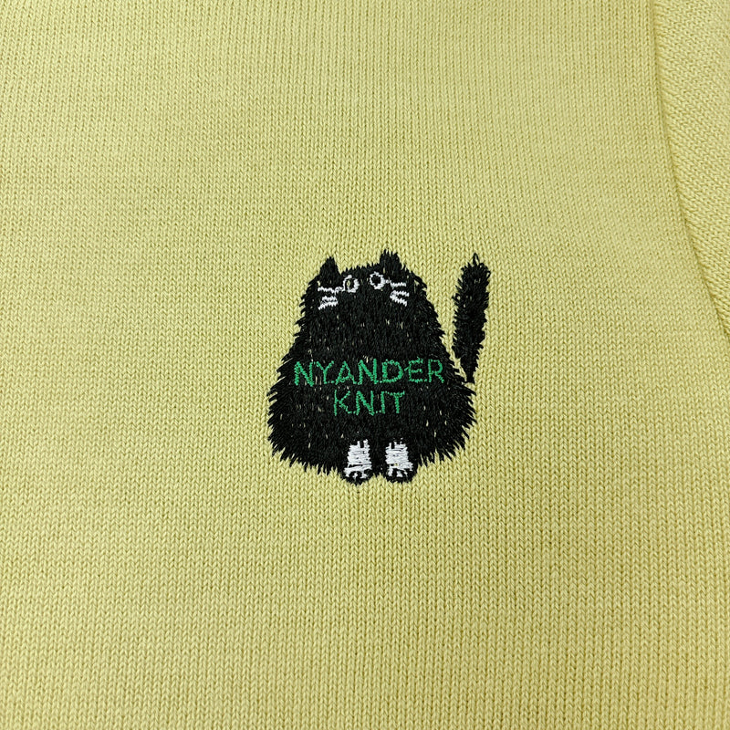 NYW003【NYANDER KNIT/ニャンダーニット】 KNIT T-Shirts  ニットTシャツ 配送時期：3月中旬【公式】Hanazawa Knit Design オンラインストア