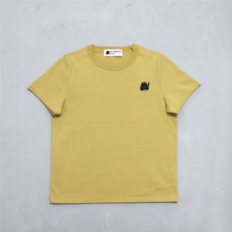 NYW003【NYANDER KNIT/ニャンダーニット】 KNIT T-Shirts  ニットTシャツ 配送時期：3月中旬【公式】Hanazawa Knit Design オンラインストア